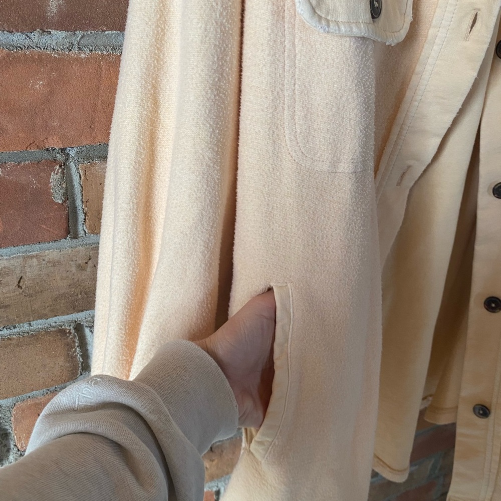 FREE PEOPLE Ruby shacket peach size small oversized - Picture 11 of 13